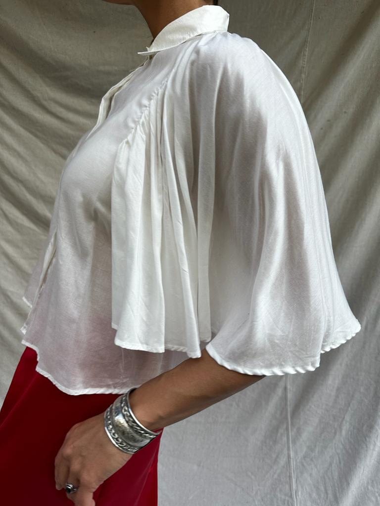Sistergolden Shirt White Batwing Shirt