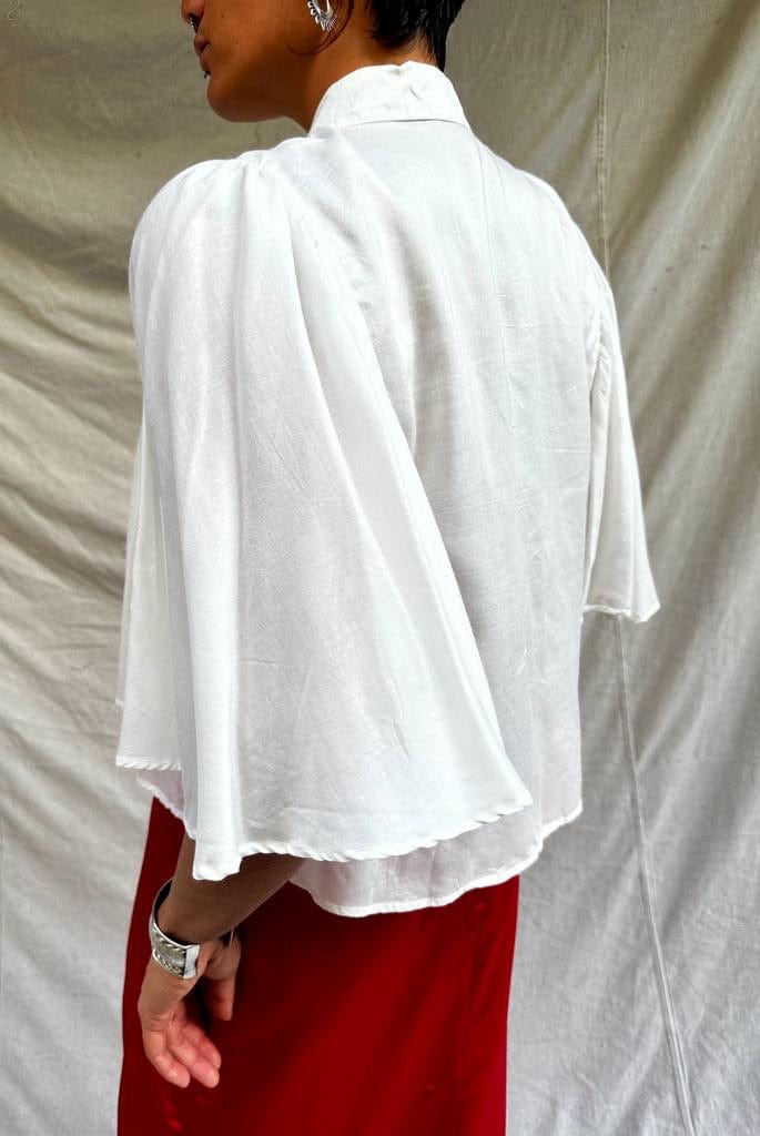 Sistergolden Shirt White Batwing Shirt