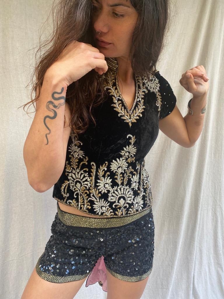 SisterGolden Short Urban Sequin Shorts