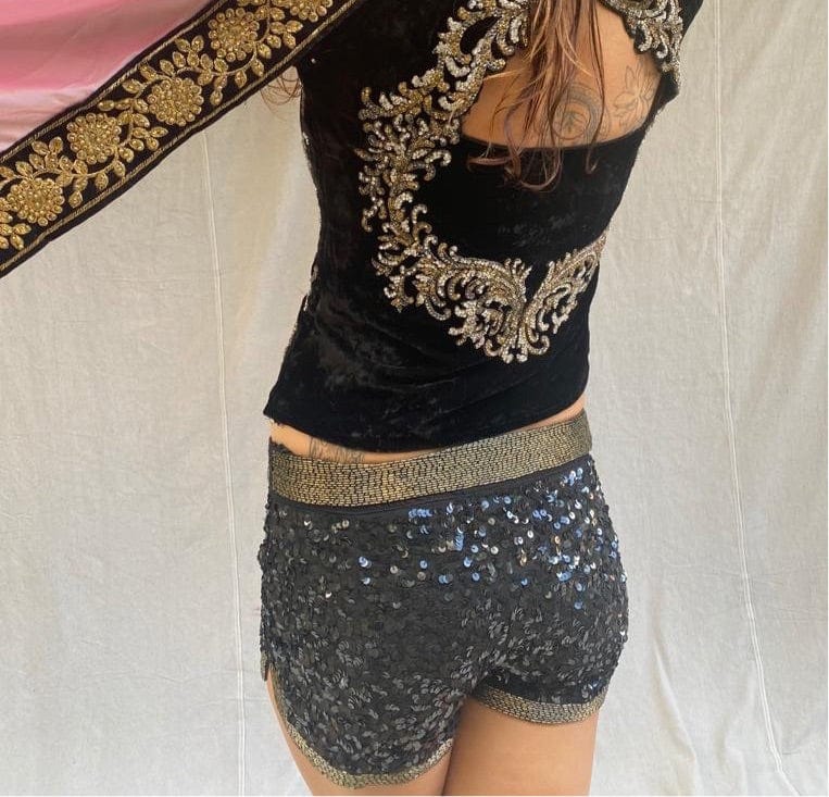 SisterGolden Short Urban Sequin Shorts