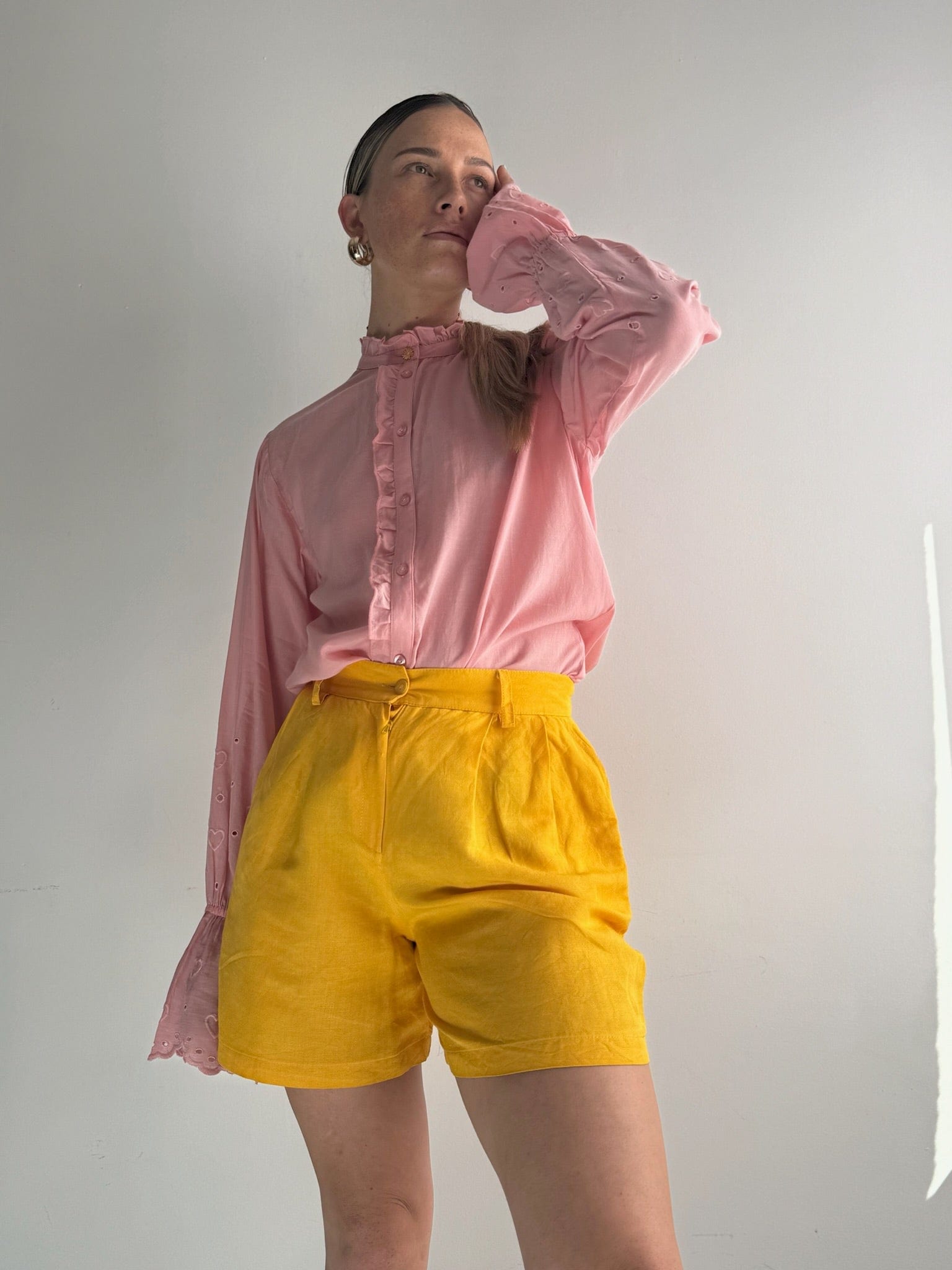 SisterGolden Shorts Vintage Dandelion Shorts
