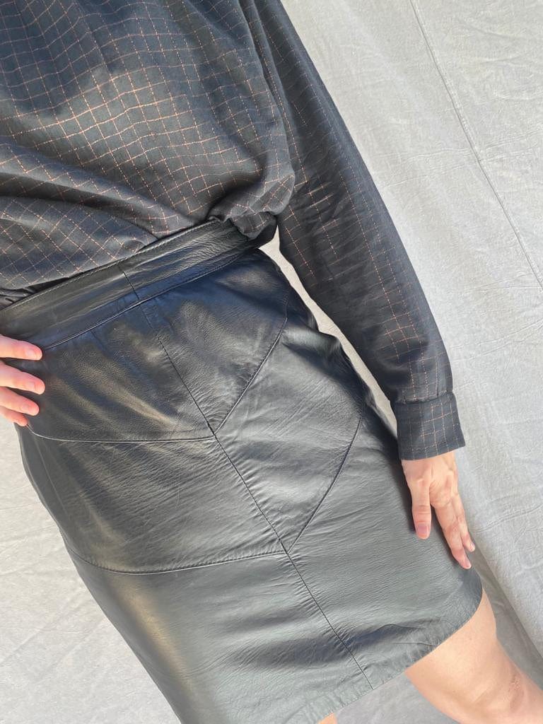 Sistergolden Skirt Piel Vintage Leather Skirt