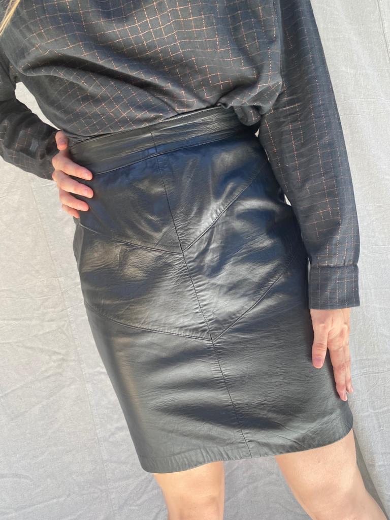 Sistergolden Skirt Piel Vintage Leather Skirt