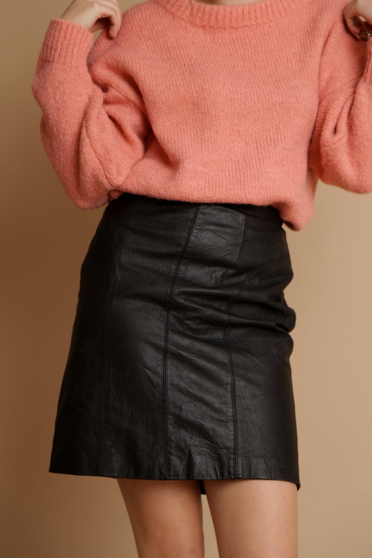 SisterGolden Skirts Lioness Vintage Leather Skirt