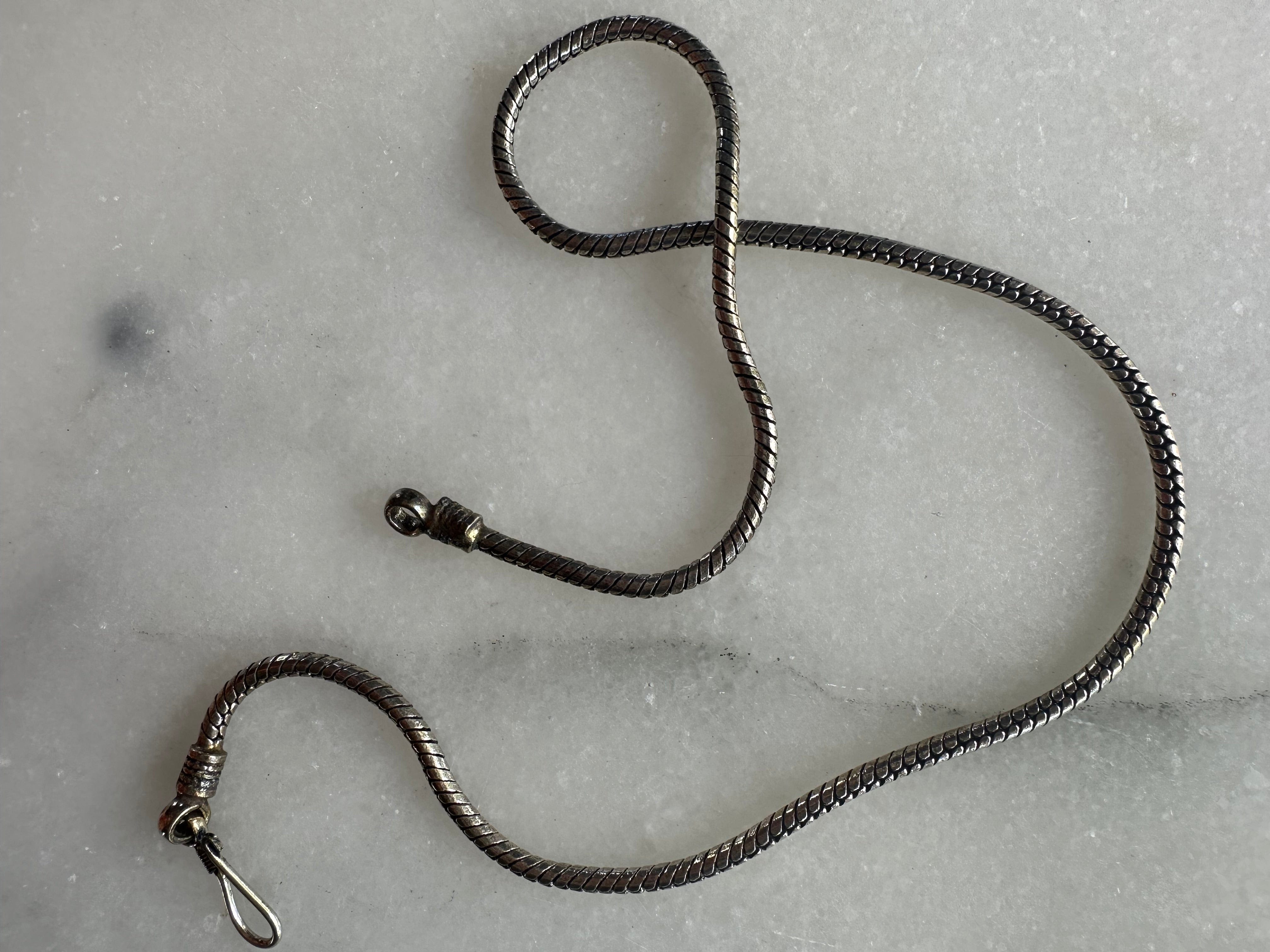 Sistergolden Snake Chain Silver necklace