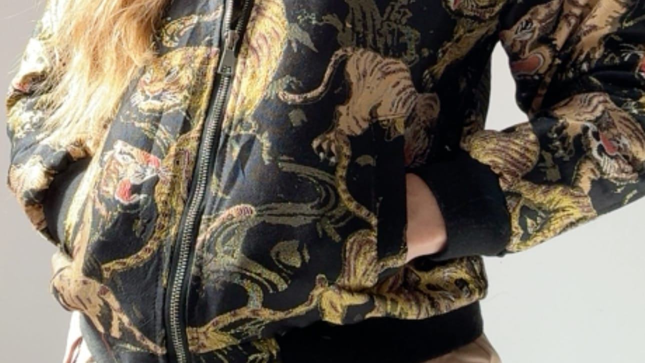 Sistergolden Sukajan Jacket Gold Tiger