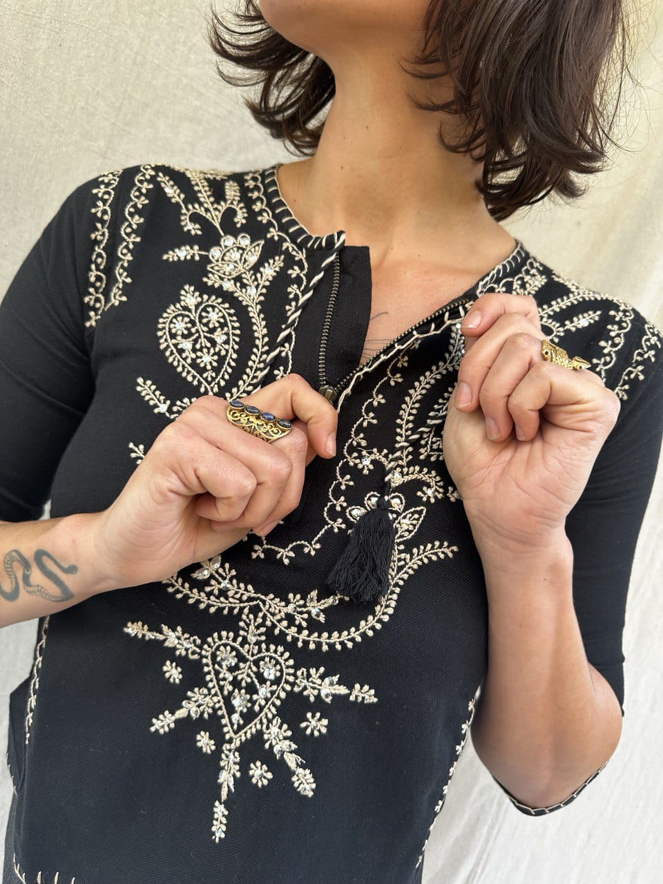 Sistergolden Top Vine Wool Top