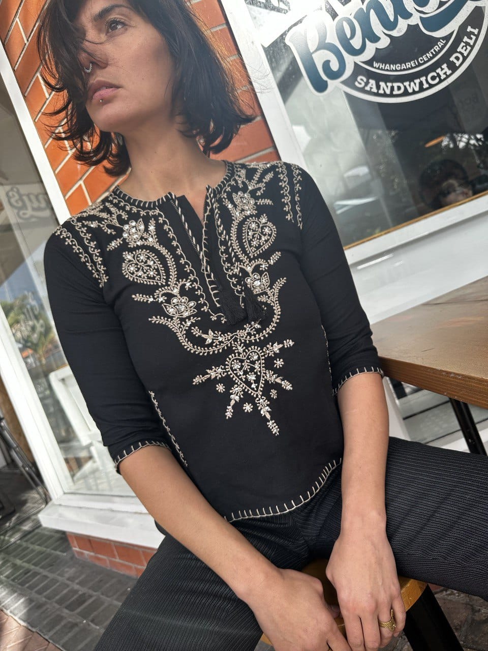 Sistergolden Top Vine Wool Top