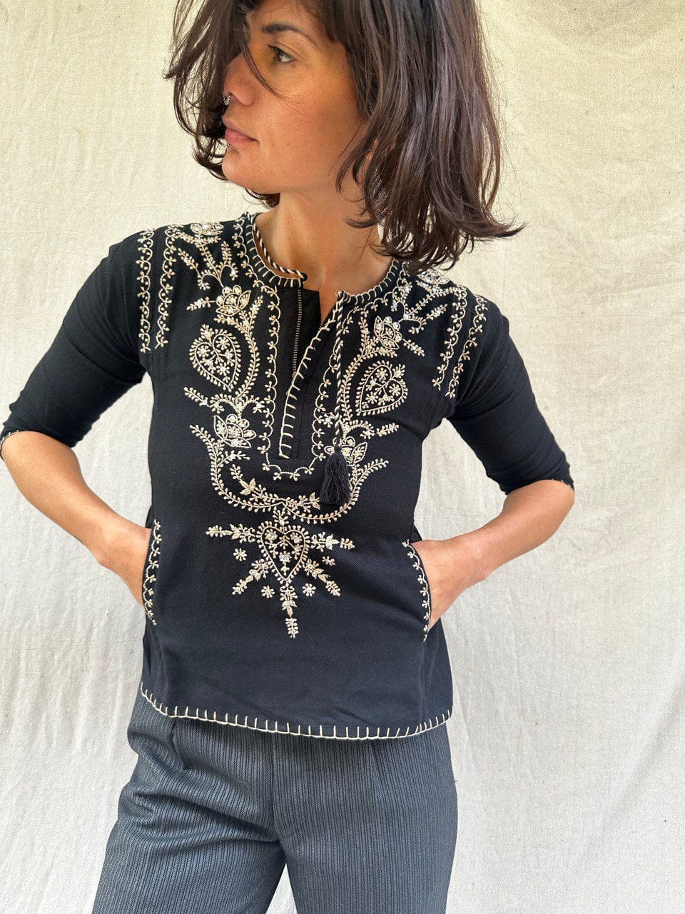 Sistergolden Top Vine Wool Top