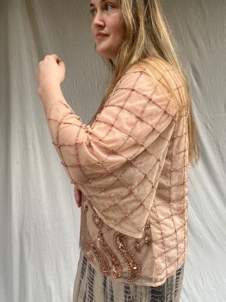 SisterGolden Tops Empresses Beaded Top