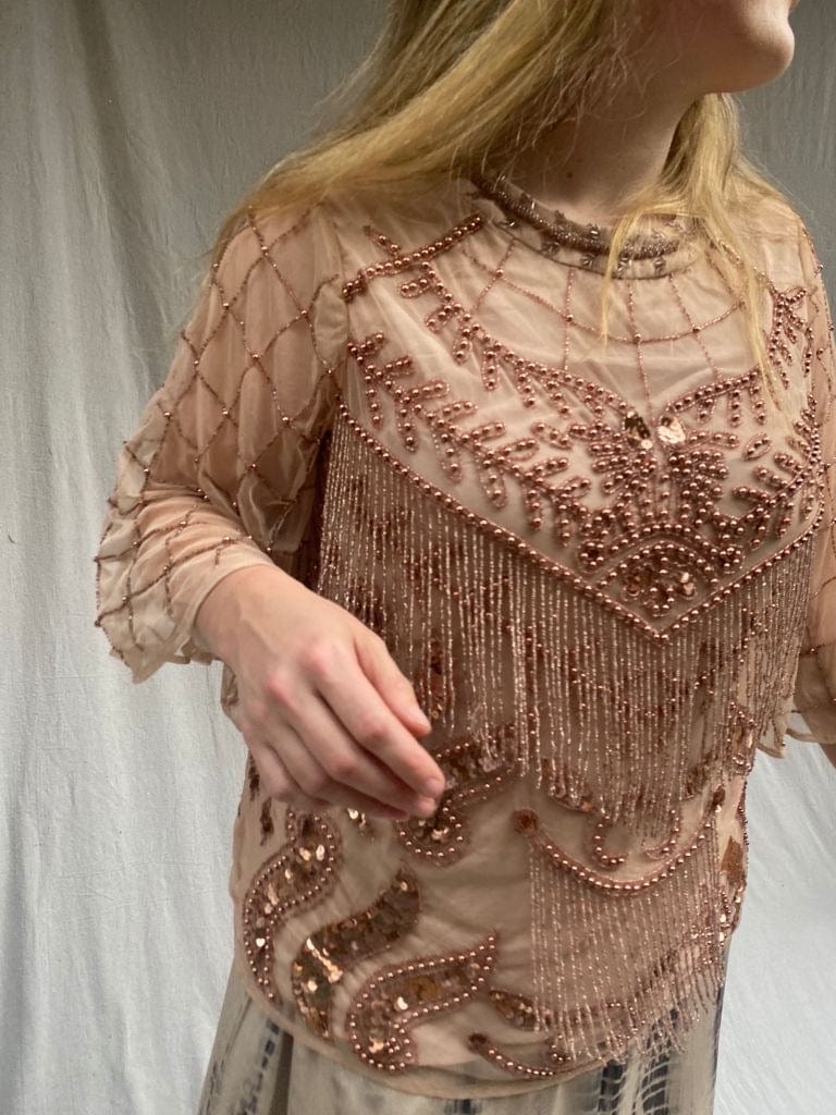 SisterGolden Tops Empresses Beaded Top