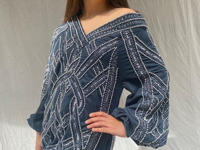 SISTERGOLDEN Tunic Magic Carpet Beaded Tunic