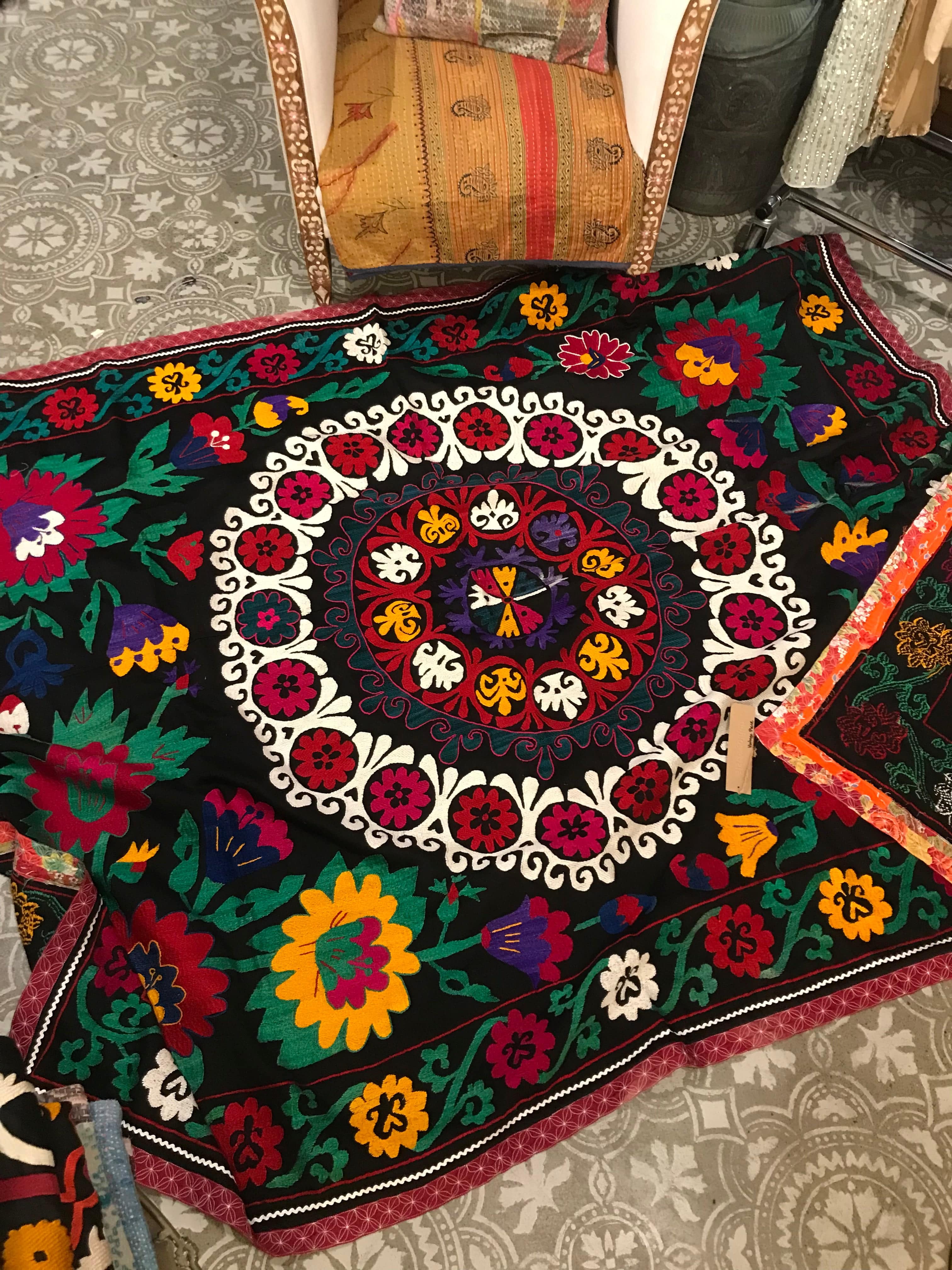 Sistergolden Uzbek Suzani Flowers