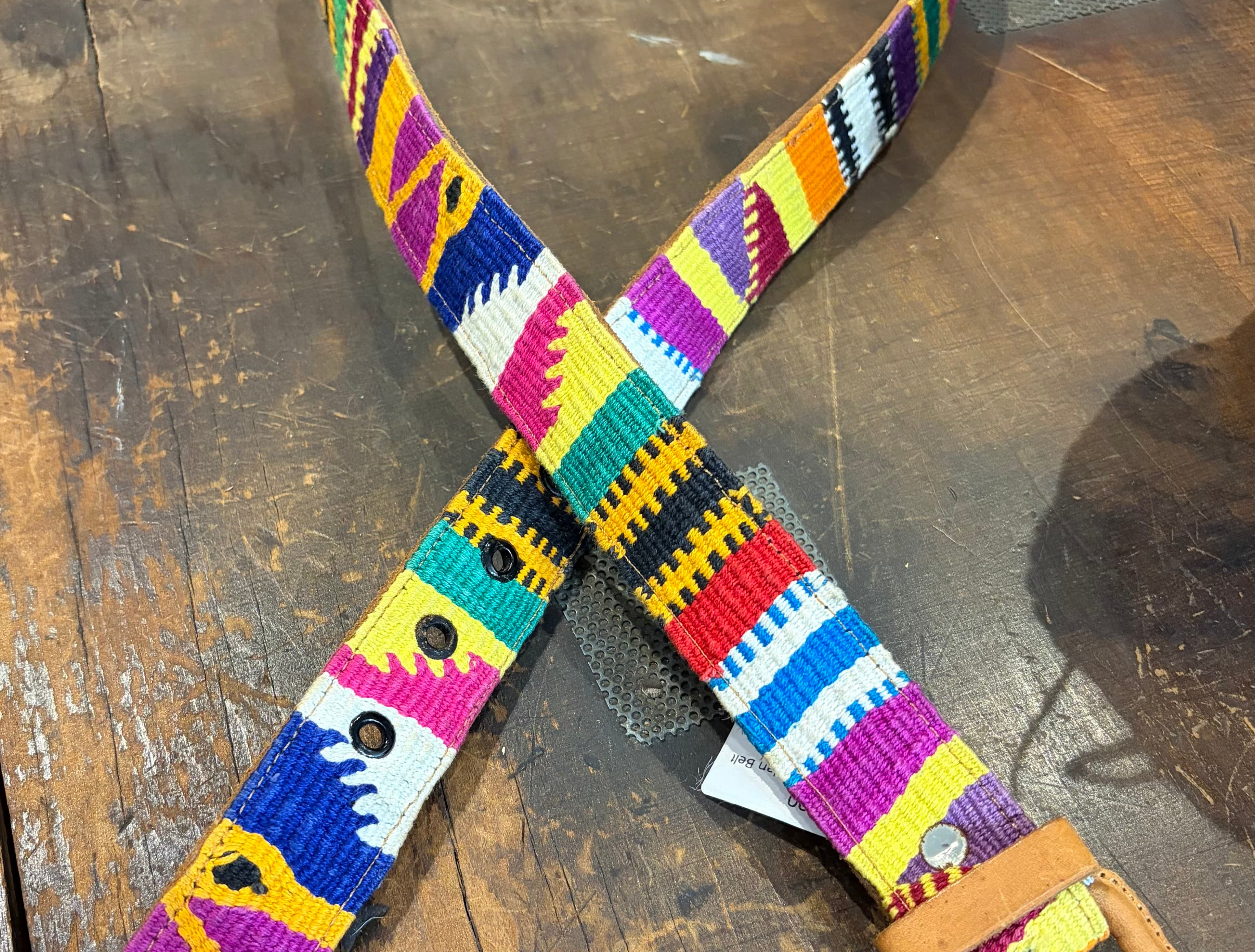 Sistergolden Vintage Bird Guatemalan Belt 42”
