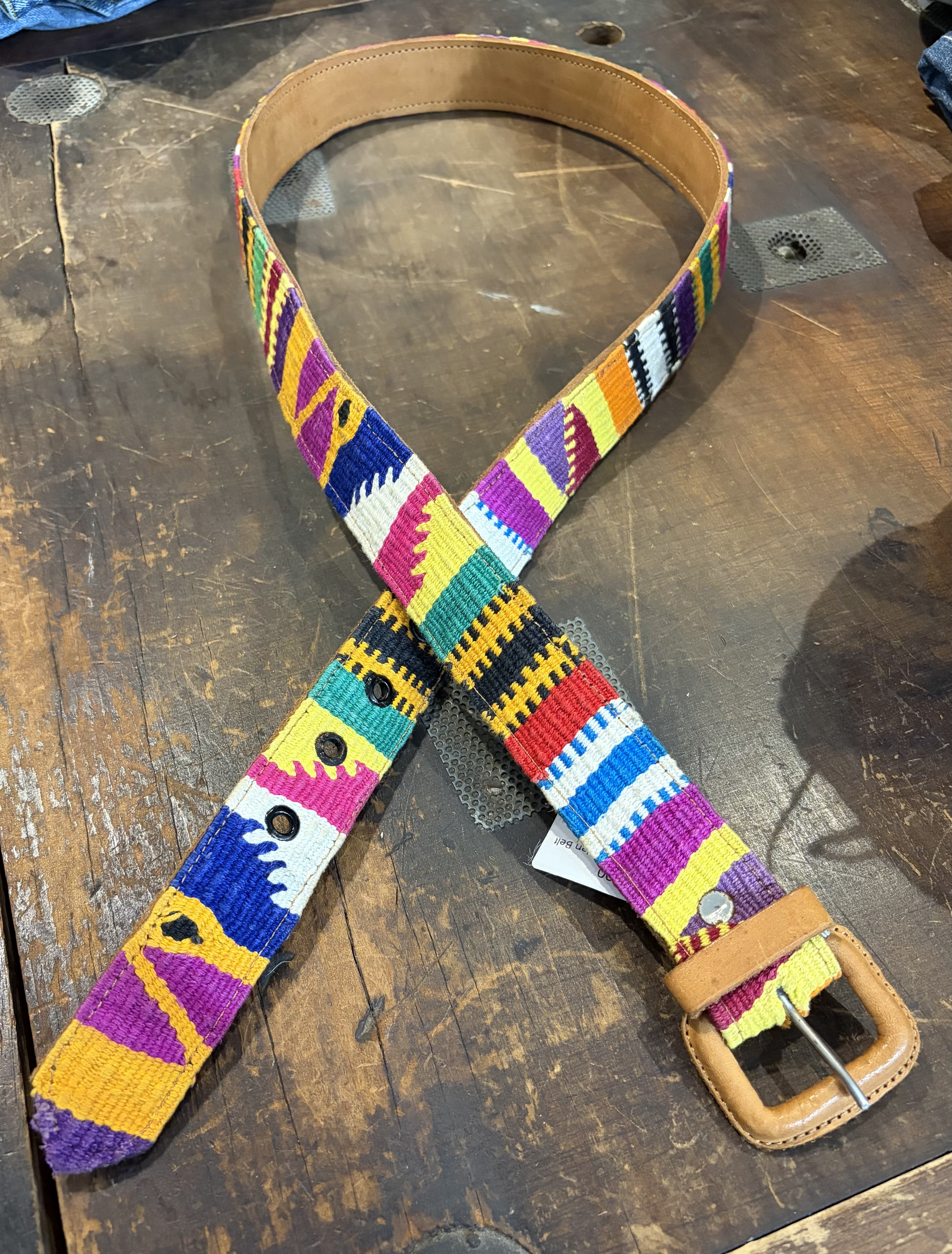 Sistergolden Vintage Bird Guatemalan Belt 42”