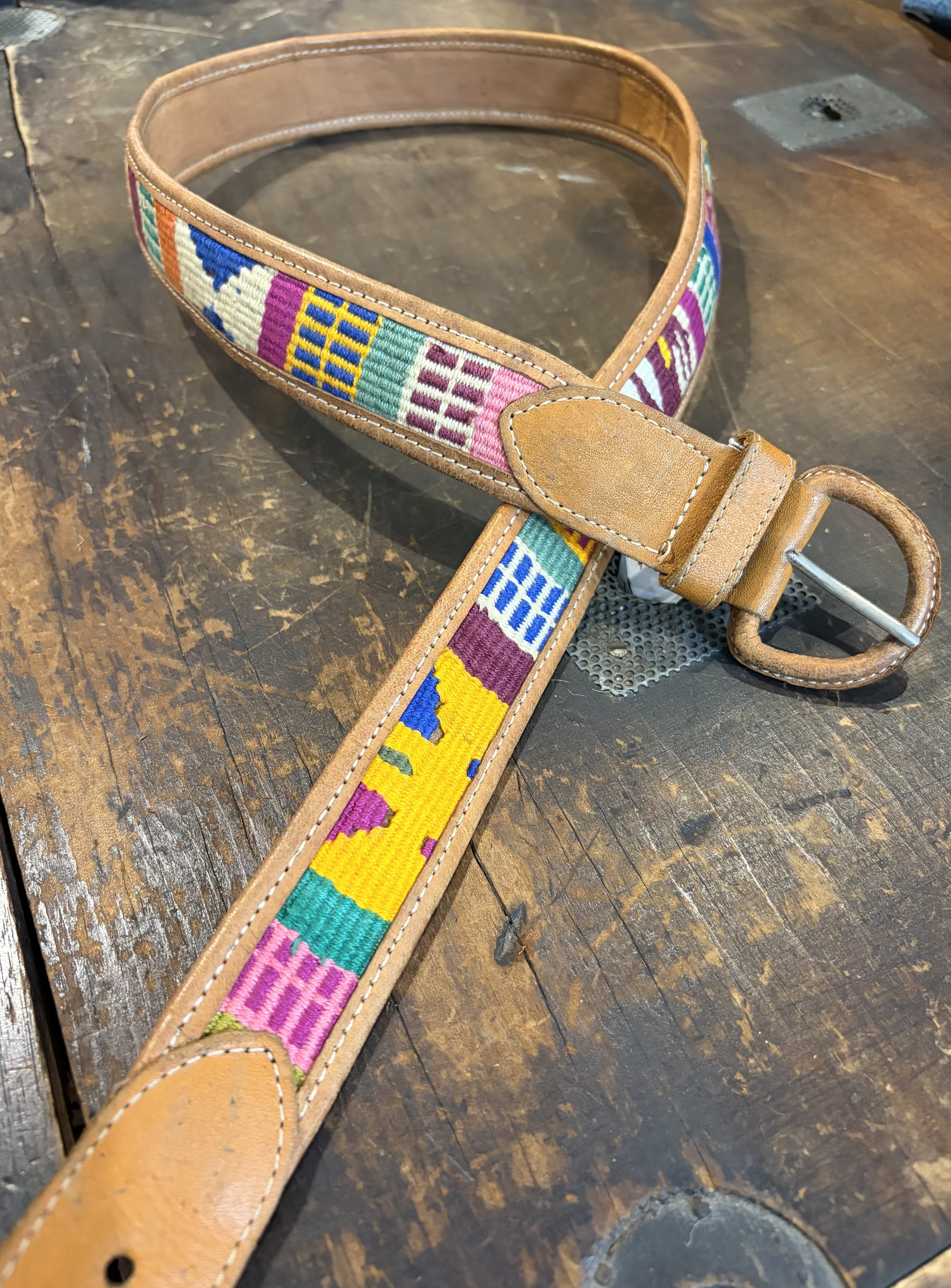 Sistergolden Vintage Flame Guatemalan Belt 36”
