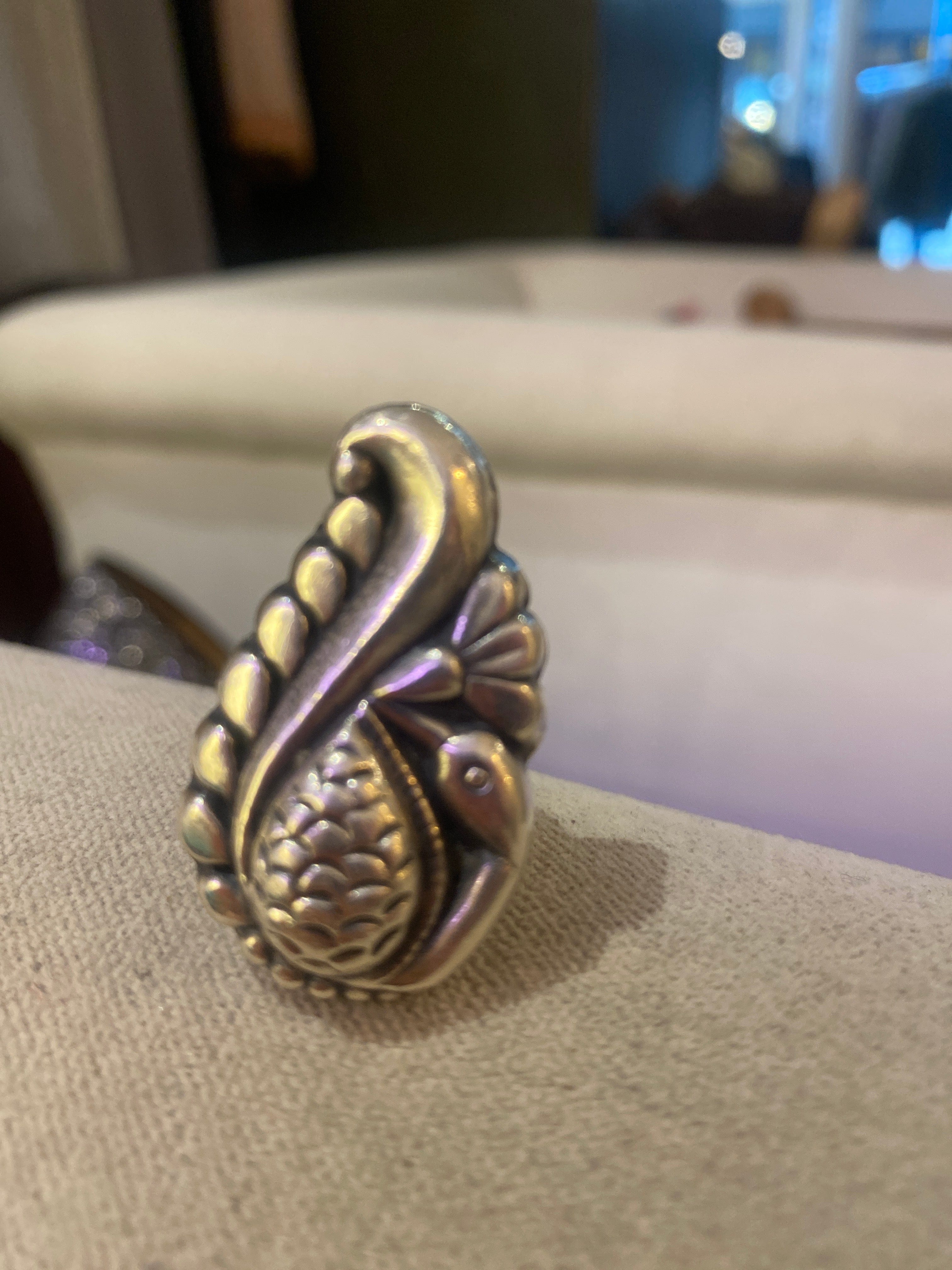 Sistergolden Vintage Handmade Silver Ring