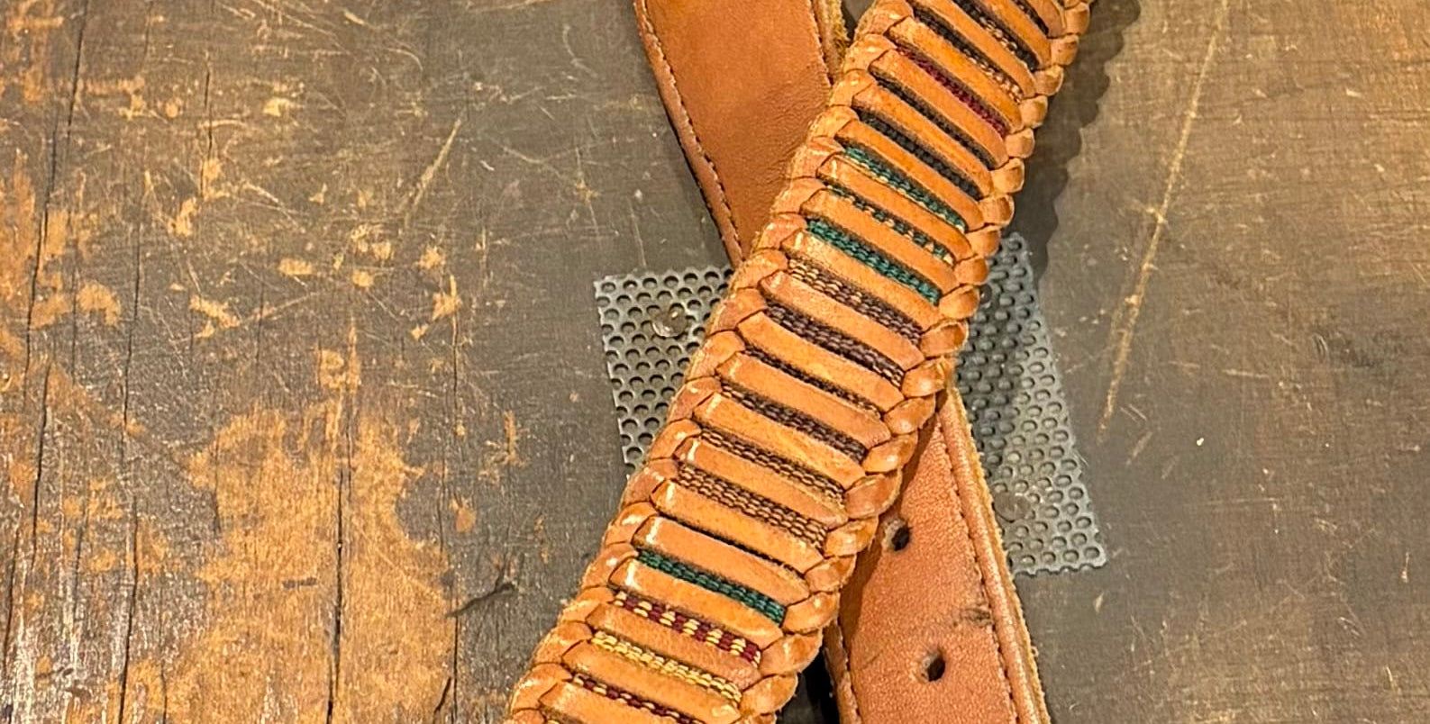 Vintage Ladder Guatemalan Belt 34”, Sistergolden, Sistergolden