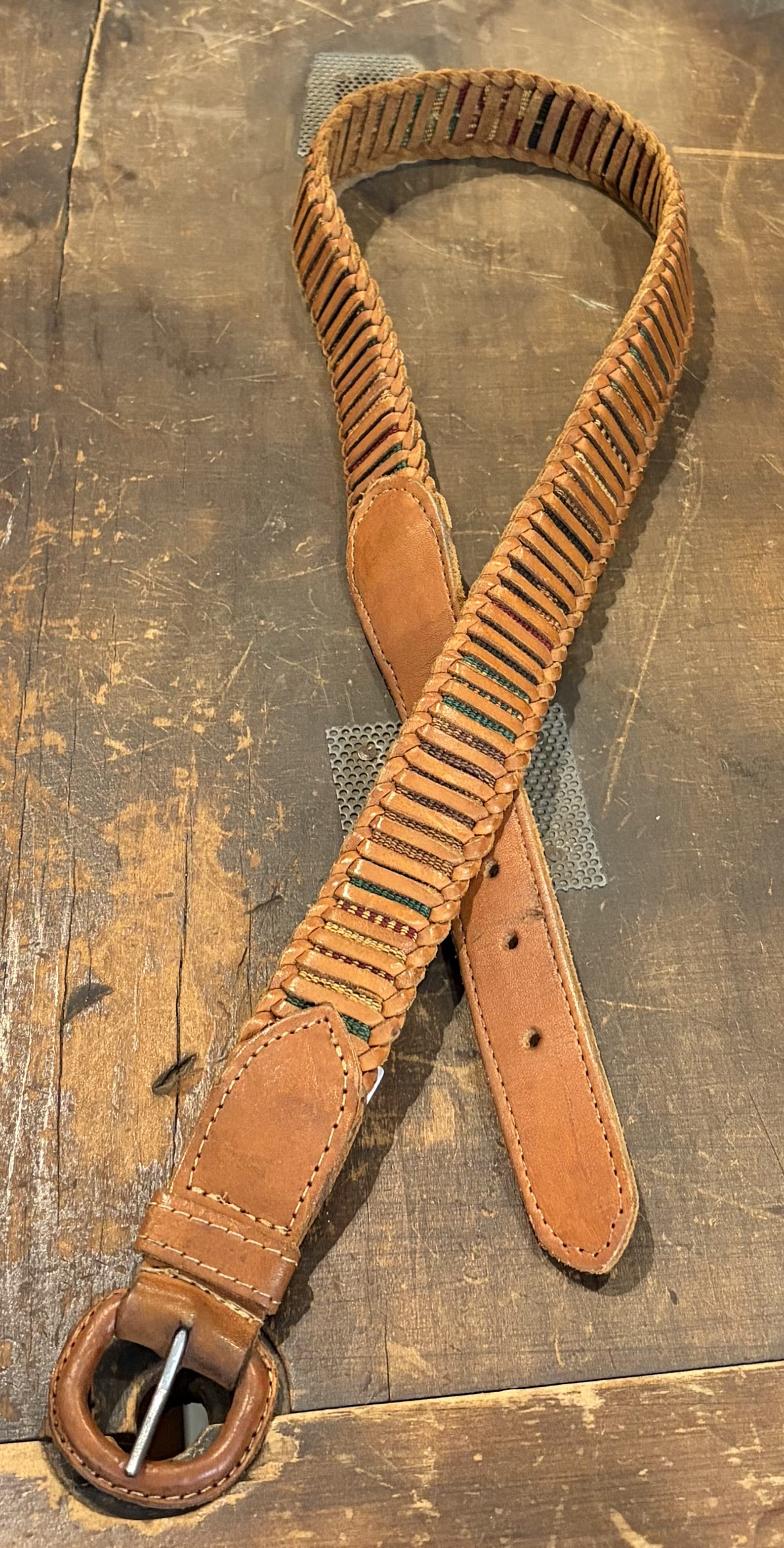 Vintage Ladder Guatemalan Belt 34”, Sistergolden, Sistergolden