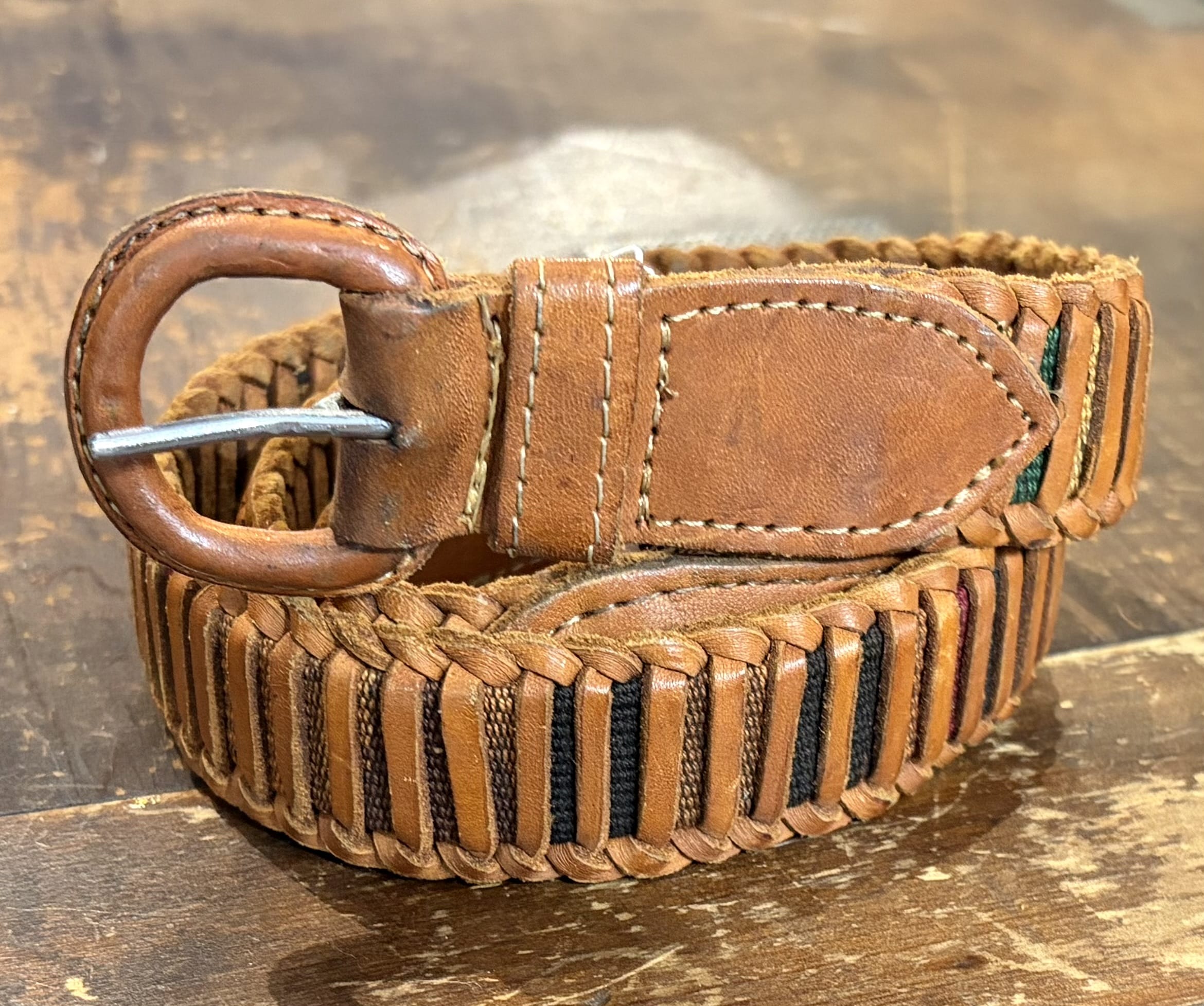 Vintage Ladder Guatemalan Belt 34”, Sistergolden, Sistergolden
