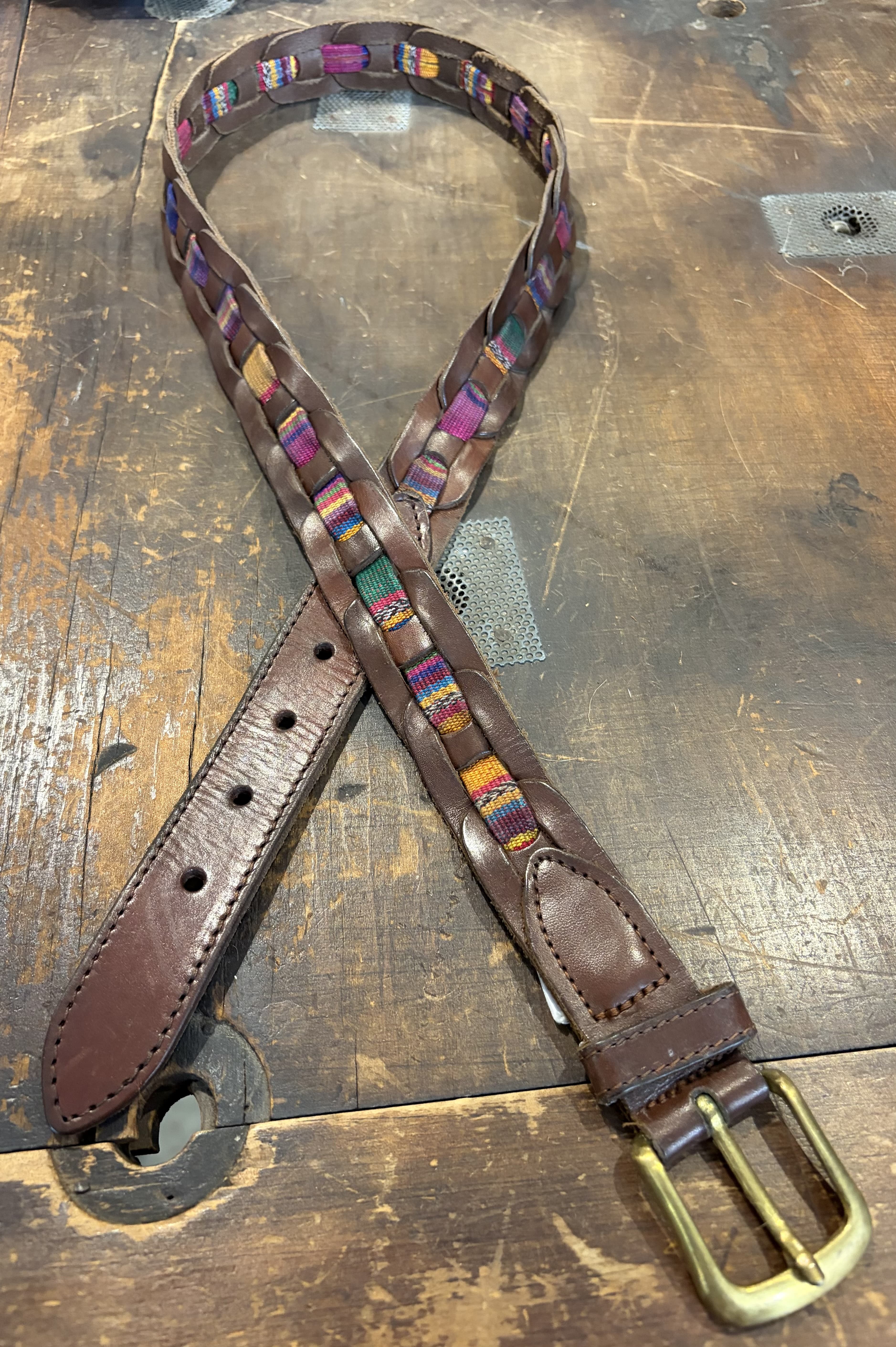 Sistergolden Vintage Link Guatemalan Belt 40”