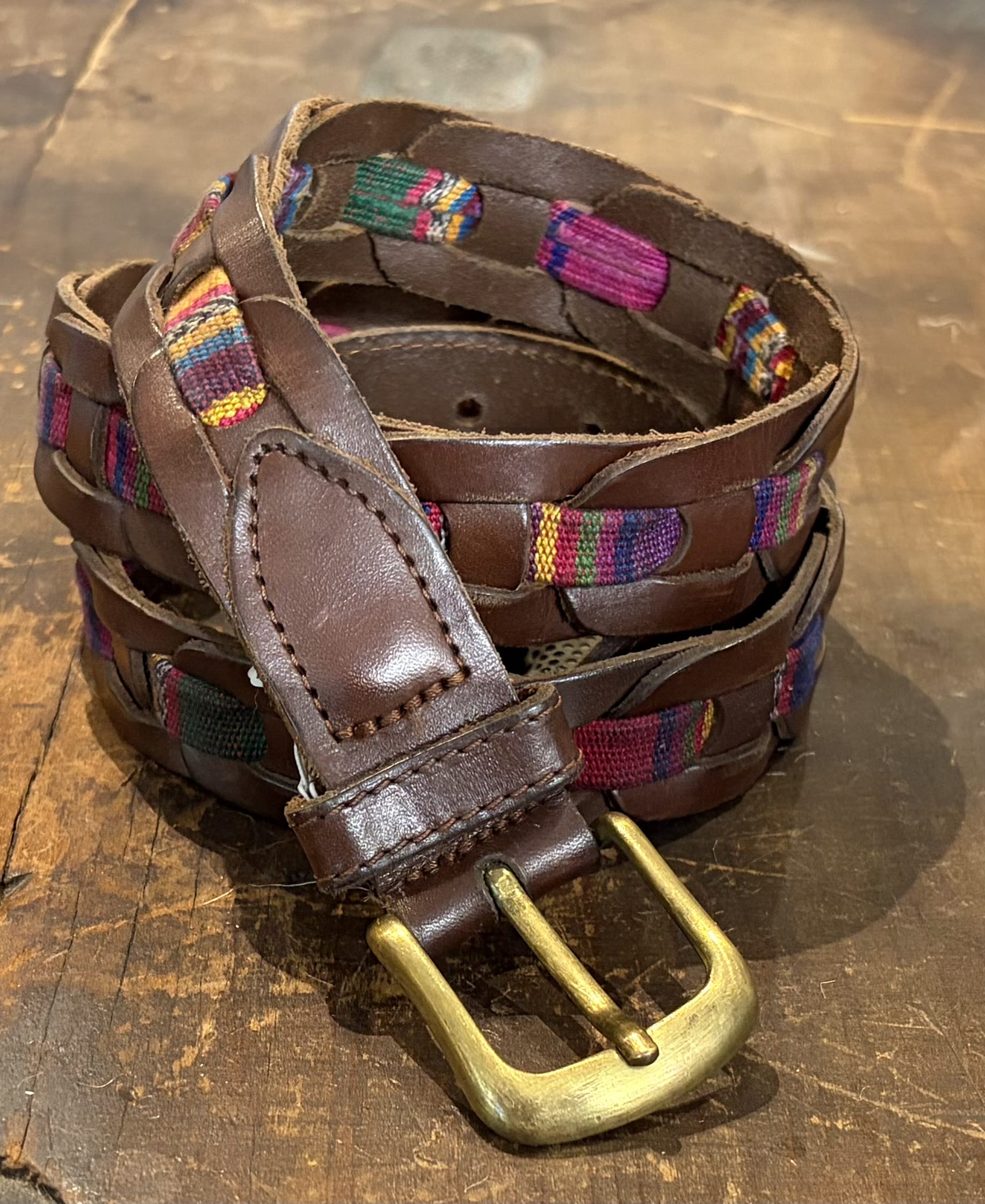 Sistergolden Vintage Link Guatemalan Belt 40”