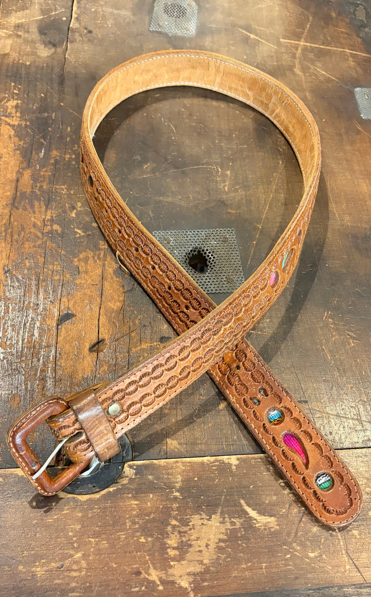 Sistergolden Vintage Paisley Guatemalan Belt 35”