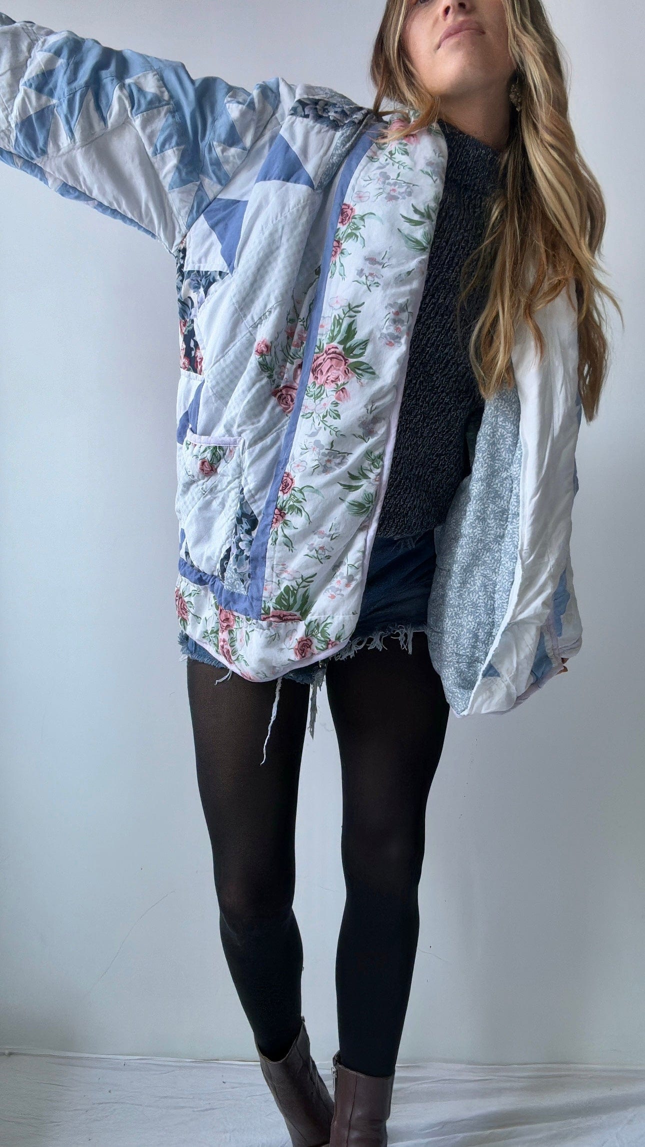 Sistergolden Vintage Quilt Jacket #8