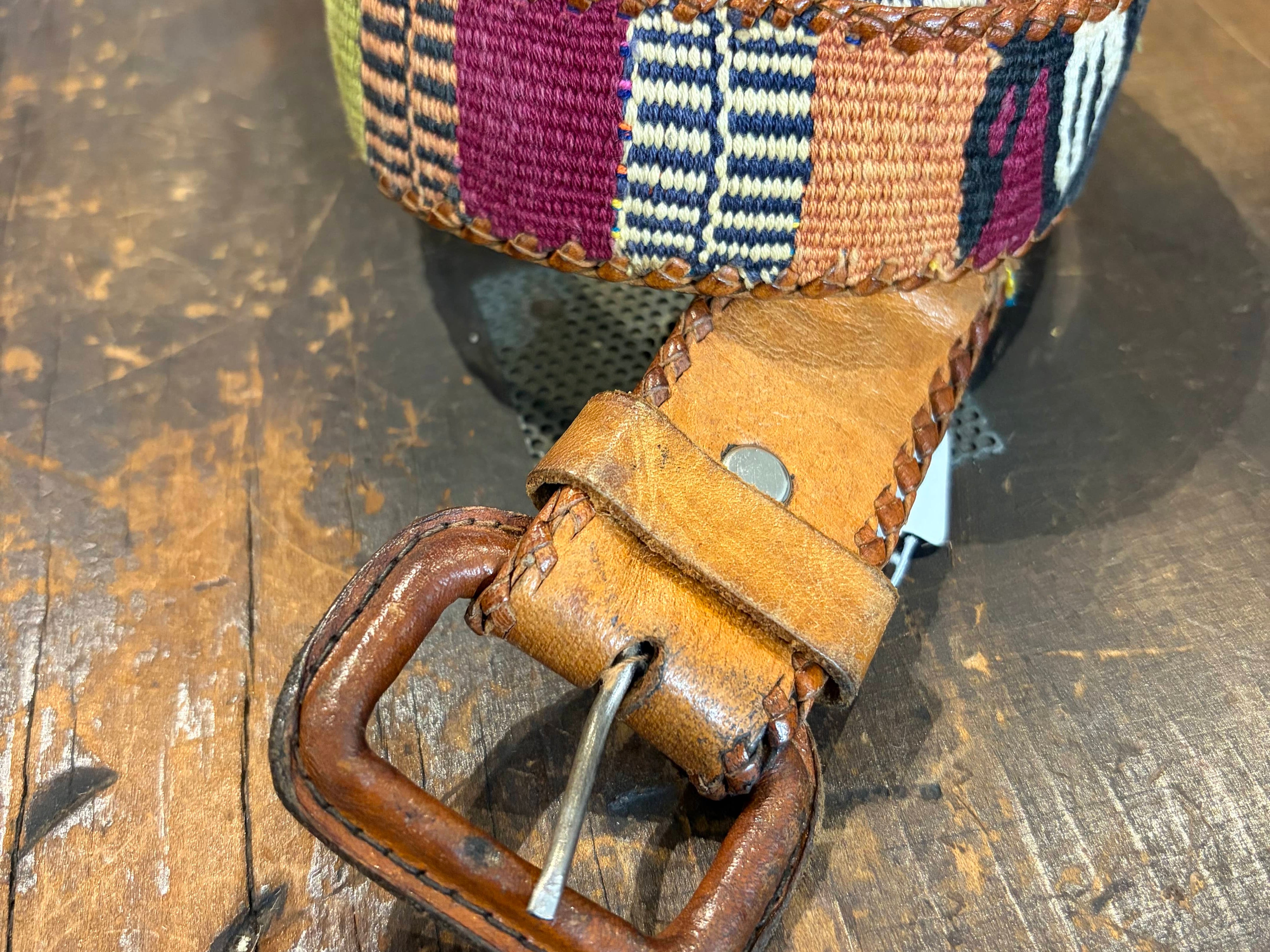 Sistergolden Vintage Rain Guatemalan Belt 37”
