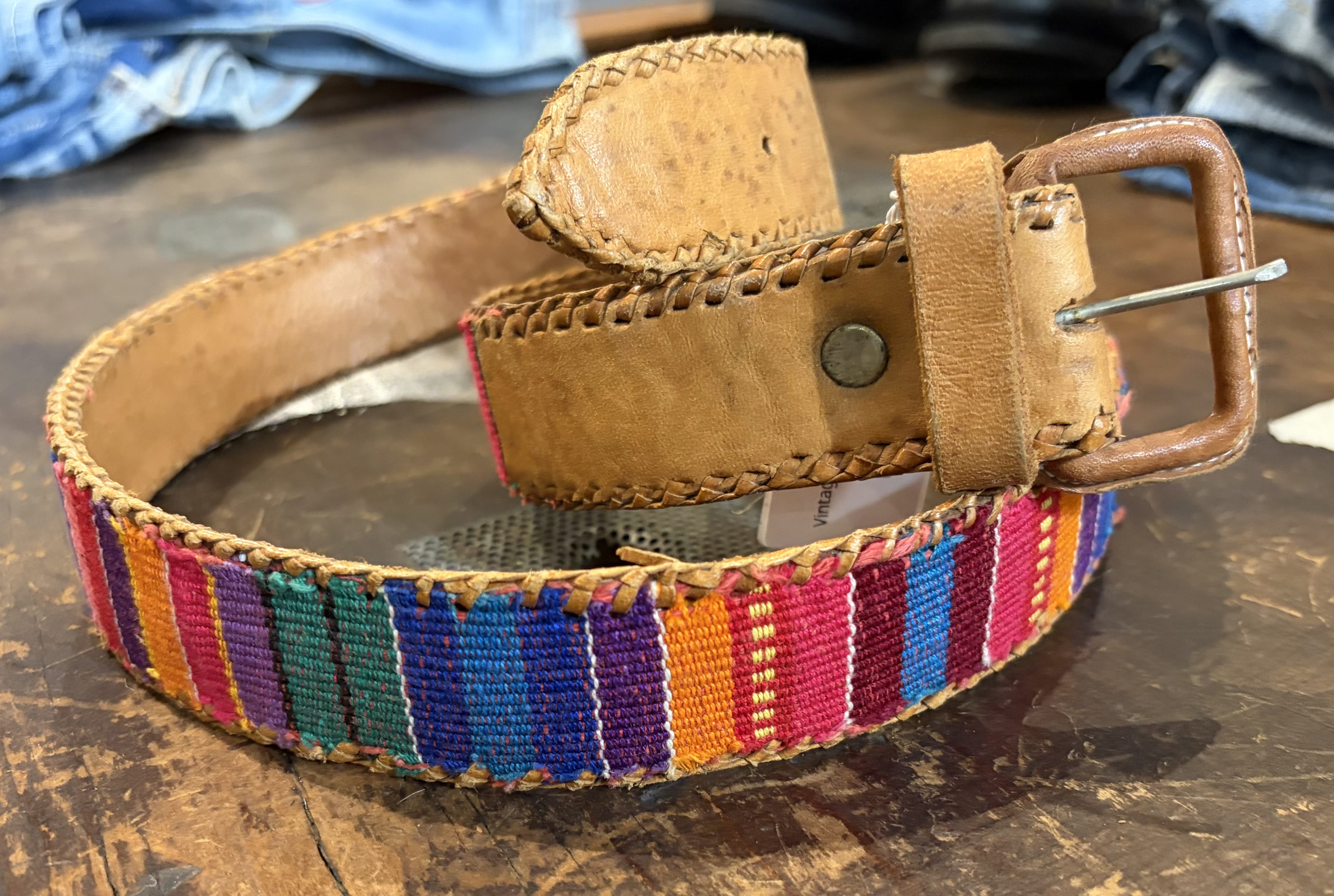 Vintage Sunset Guatemalan Belt 35.5”, Sistergolden, Sistergolden