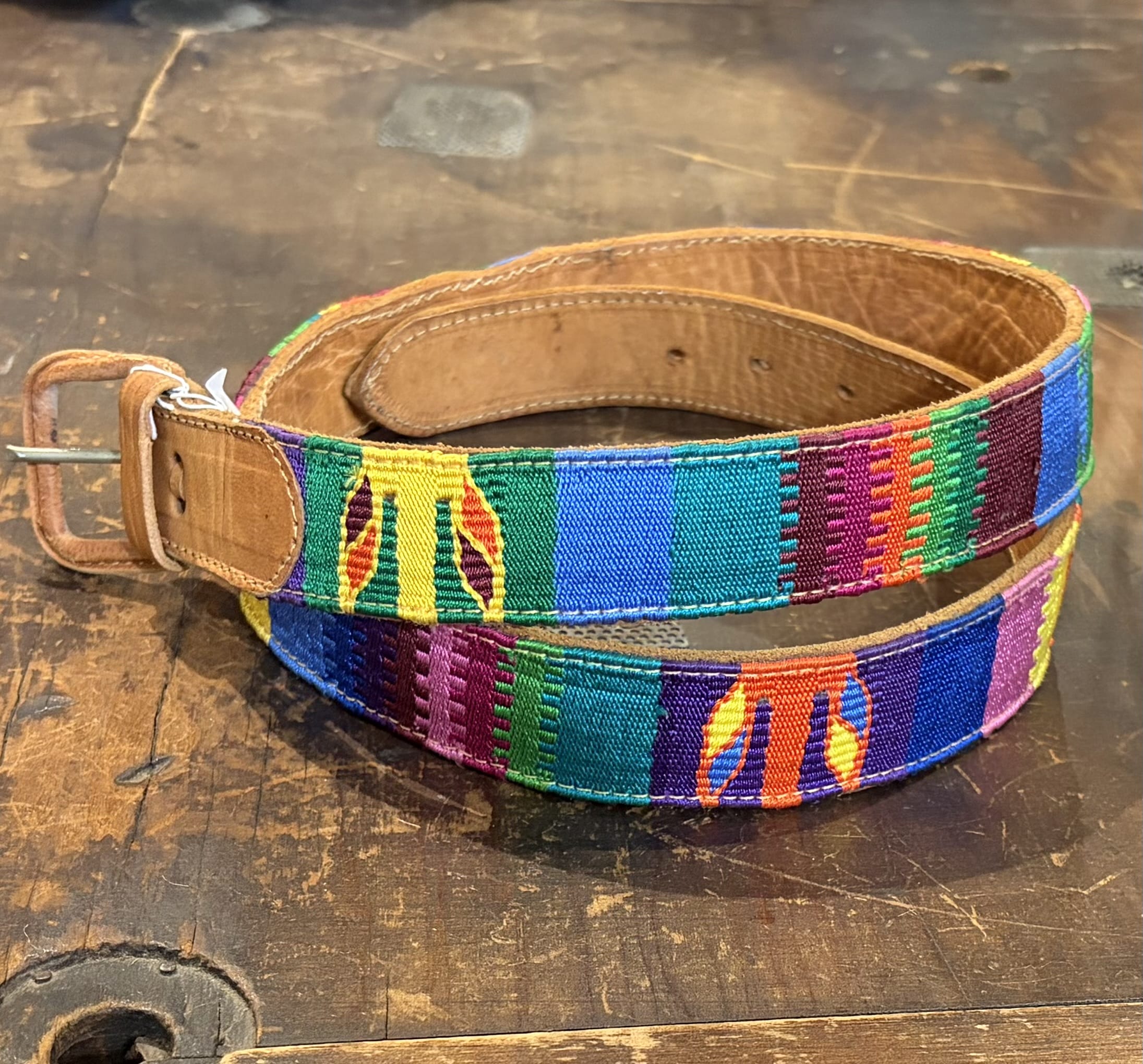 Sistergolden Vintage Tree Guatemalan Belt 39.5”