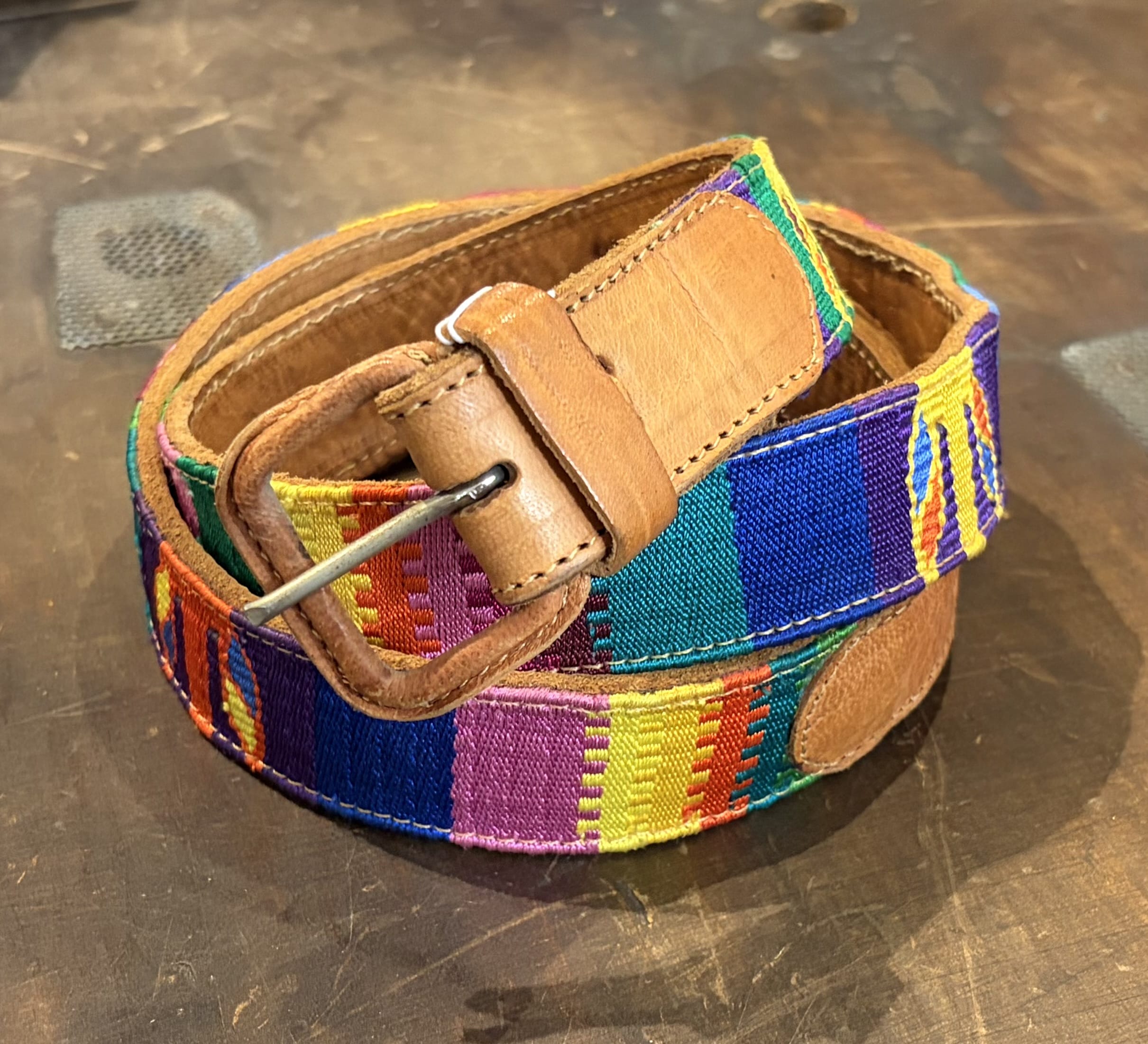 Sistergolden Vintage Tree Guatemalan Belt 39.5”
