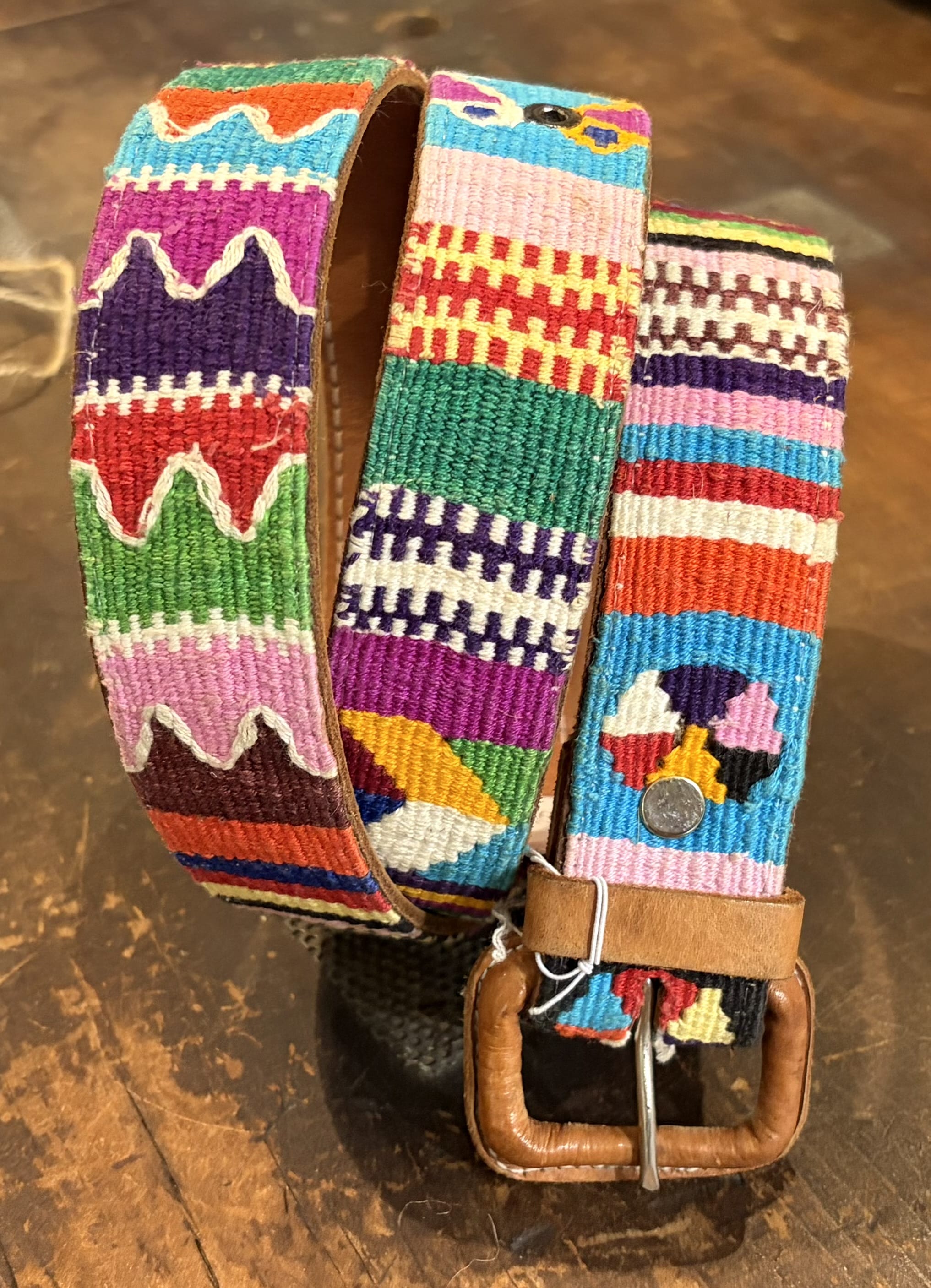 Sistergolden Vintage Wave Guatemalan Belt 46”