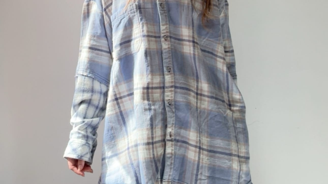 Urban Outfitters Flannel Shirt Blue, Urban Outfitters, Sistergolden