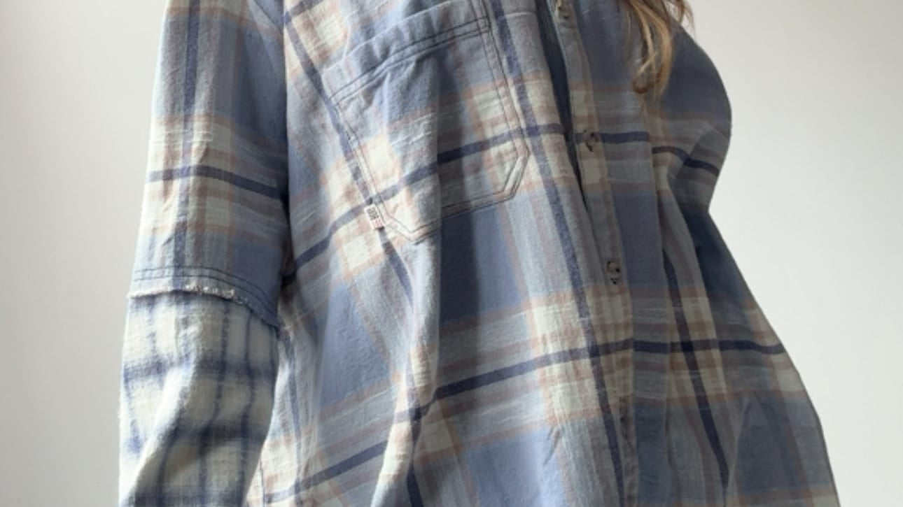 Urban Outfitters Flannel Shirt Blue, Urban Outfitters, Sistergolden
