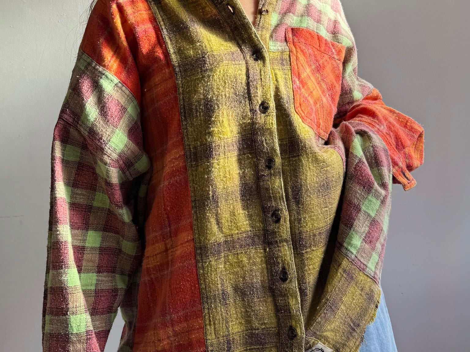 Urban Outfitters Flannel Shirt Orange, Urban Outfitters, Sistergolden