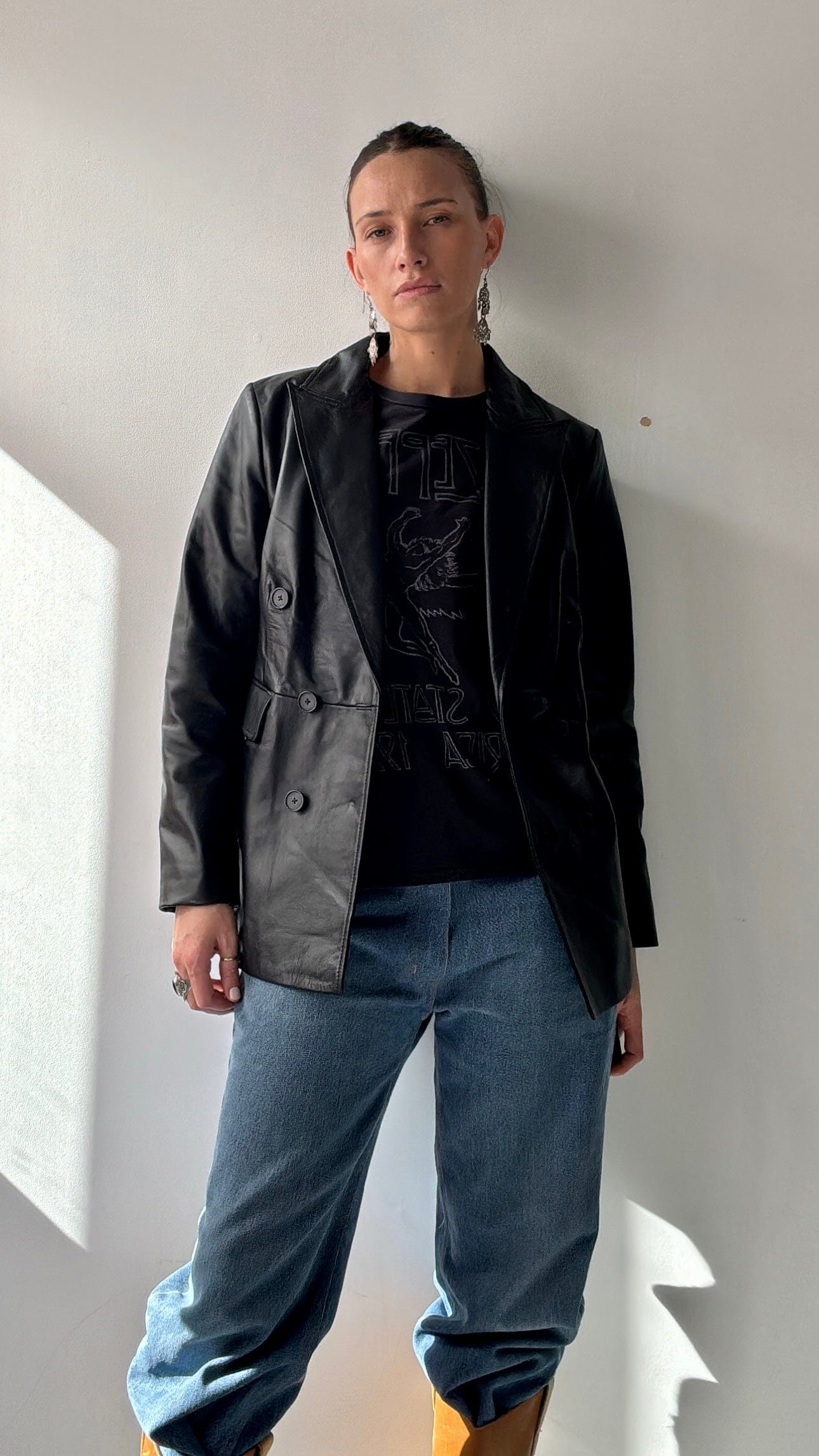 Lethal Leather Blazer, Witchery, Sistergolden