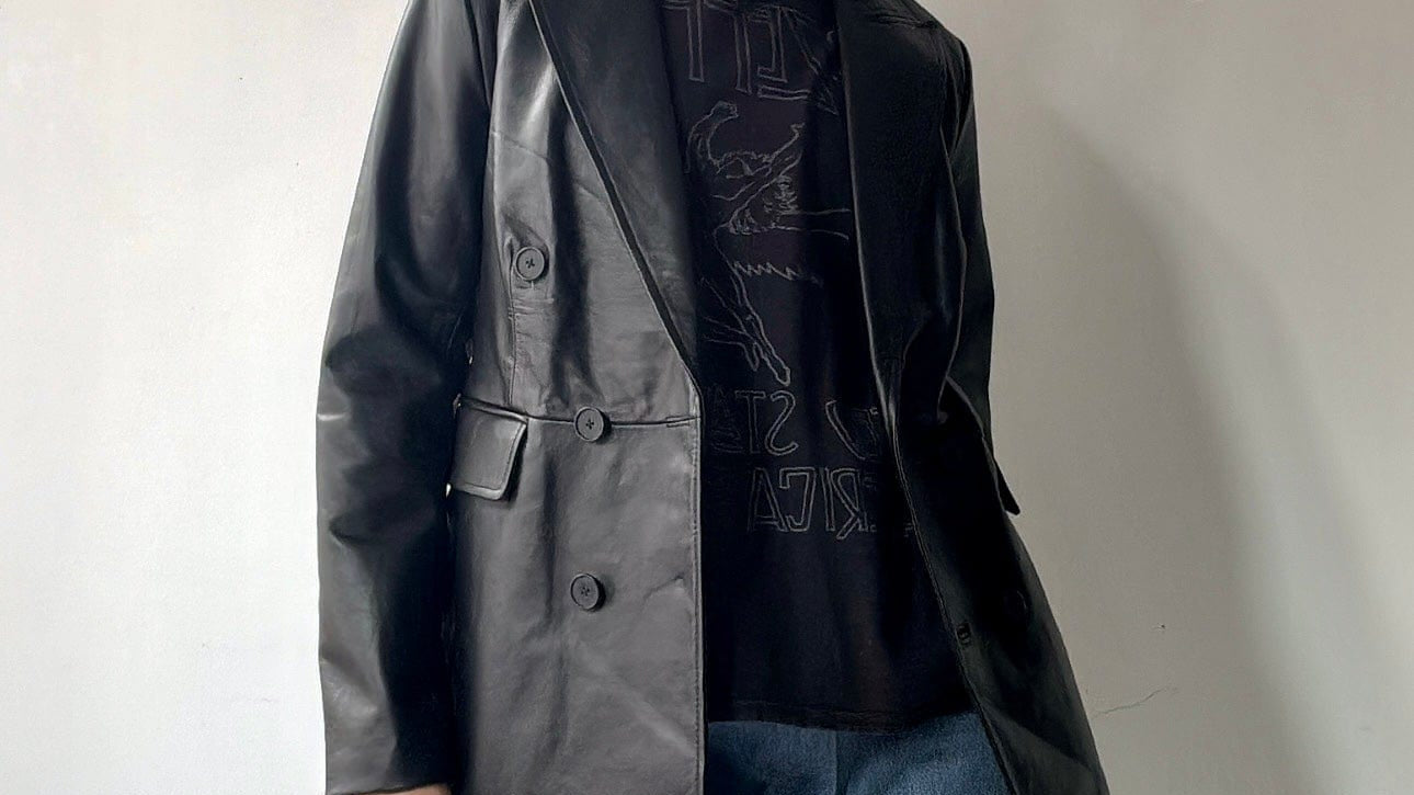 Lethal Leather Blazer, Witchery, Sistergolden